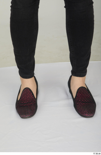  Aera black loafer shoes foot 0001.jpg